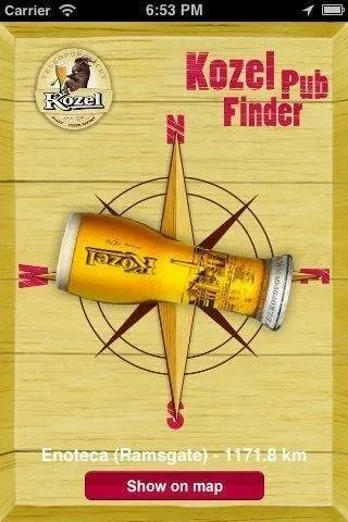 Pilsner & Kozel Compass screenshot 2